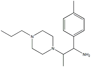 1-(4-methylphenyl)-2-(4-propylpiperazin-1-yl)propan-1-amine Structure