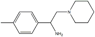 1-(4-methylphenyl)-2-piperidin-1-ylethanamine 结构式