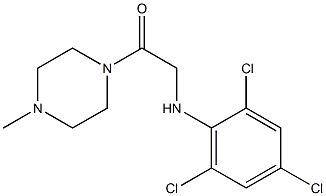 1-(4-methylpiperazin-1-yl)-2-[(2,4,6-trichlorophenyl)amino]ethan-1-one Structure