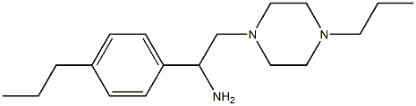 1-(4-Propyl-phenyl)-2-(4-propyl-piperazin-1-yl)-ethylamine 结构式