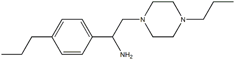 1-(4-Propyl-phenyl)-2-(4-propyl-piperazin-1-yl)-ethylamine Structure