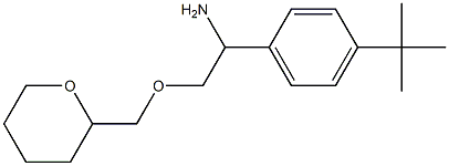 1-(4-tert-butylphenyl)-2-(oxan-2-ylmethoxy)ethan-1-amine,,结构式