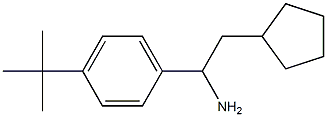 1-(4-tert-butylphenyl)-2-cyclopentylethan-1-amine Structure