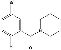 1-(5-bromo-2-fluorobenzoyl)piperidine Structure