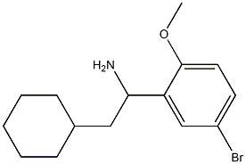 1-(5-bromo-2-methoxyphenyl)-2-cyclohexylethan-1-amine Struktur