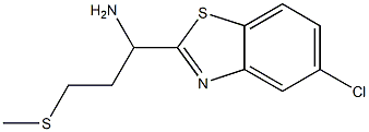 1-(5-chloro-1,3-benzothiazol-2-yl)-3-(methylsulfanyl)propan-1-amine