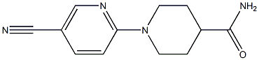 1-(5-cyanopyridin-2-yl)piperidine-4-carboxamide,,结构式