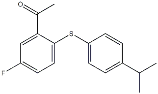 1-(5-fluoro-2-{[4-(propan-2-yl)phenyl]sulfanyl}phenyl)ethan-1-one