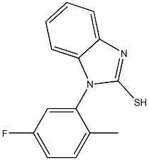1-(5-fluoro-2-methylphenyl)-1H-1,3-benzodiazole-2-thiol Structure