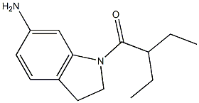 1-(6-amino-2,3-dihydro-1H-indol-1-yl)-2-ethylbutan-1-one Structure