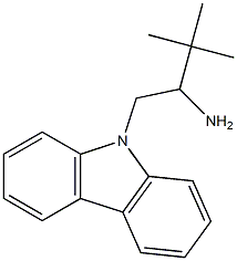 1-(9H-carbazol-9-yl)-3,3-dimethylbutan-2-amine,,结构式