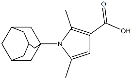 1-(adamantan-1-yl)-2,5-dimethyl-1H-pyrrole-3-carboxylic acid Structure