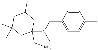 1-(aminomethyl)-N,3,3,5-tetramethyl-N-[(4-methylphenyl)methyl]cyclohexan-1-amine Structure