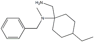 1-(aminomethyl)-N-benzyl-4-ethyl-N-methylcyclohexan-1-amine 化学構造式