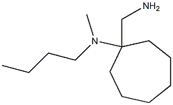 1-(aminomethyl)-N-butyl-N-methylcycloheptan-1-amine Structure