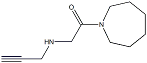 1-(azepan-1-yl)-2-(prop-2-yn-1-ylamino)ethan-1-one 化学構造式
