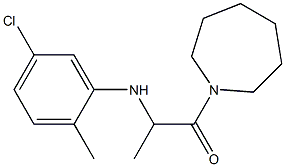 1-(azepan-1-yl)-2-[(5-chloro-2-methylphenyl)amino]propan-1-one Struktur