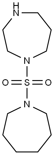 1-(azepane-1-sulfonyl)-1,4-diazepane 化学構造式