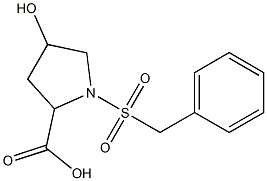 1-(benzylsulfonyl)-4-hydroxypyrrolidine-2-carboxylic acid Structure