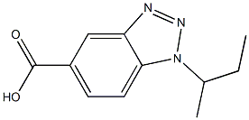 1-(butan-2-yl)-1H-1,2,3-benzotriazole-5-carboxylic acid Structure