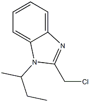 1-(butan-2-yl)-2-(chloromethyl)-1H-1,3-benzodiazole Structure