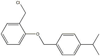 1-(chloromethyl)-2-{[4-(propan-2-yl)phenyl]methoxy}benzene 化学構造式