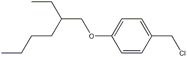 1-(chloromethyl)-4-[(2-ethylhexyl)oxy]benzene,,结构式