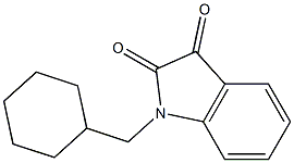 1-(cyclohexylmethyl)-2,3-dihydro-1H-indole-2,3-dione Struktur