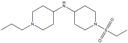 1-(ethanesulfonyl)-N-(1-propylpiperidin-4-yl)piperidin-4-amine Struktur