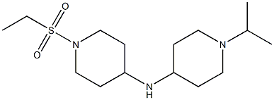 1-(ethanesulfonyl)-N-[1-(propan-2-yl)piperidin-4-yl]piperidin-4-amine 化学構造式