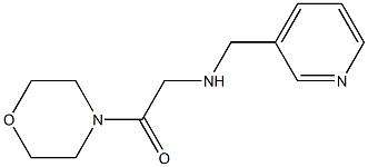 1-(morpholin-4-yl)-2-[(pyridin-3-ylmethyl)amino]ethan-1-one 结构式