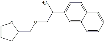 1-(naphthalen-2-yl)-2-(oxolan-2-ylmethoxy)ethan-1-amine Struktur