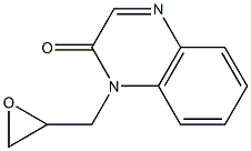 1-(oxiran-2-ylmethyl)-1,2-dihydroquinoxalin-2-one,,结构式