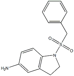 1-(phenylmethane)sulfonyl-2,3-dihydro-1H-indol-5-amine Structure