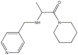 1-(piperidin-1-yl)-2-[(pyridin-4-ylmethyl)amino]propan-1-one 结构式