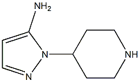 1-(piperidin-4-yl)-1H-pyrazol-5-amine,,结构式