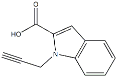 1-(prop-2-yn-1-yl)-1H-indole-2-carboxylic acid,,结构式