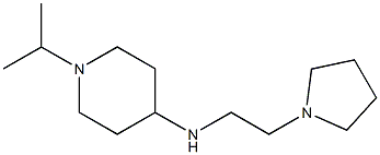 1-(propan-2-yl)-N-[2-(pyrrolidin-1-yl)ethyl]piperidin-4-amine 结构式