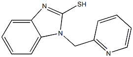 1-(pyridin-2-ylmethyl)-1H-1,3-benzodiazole-2-thiol 化学構造式