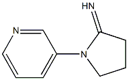 1-(pyridin-3-yl)pyrrolidin-2-imine 结构式