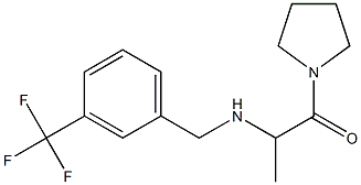 1-(pyrrolidin-1-yl)-2-({[3-(trifluoromethyl)phenyl]methyl}amino)propan-1-one Structure