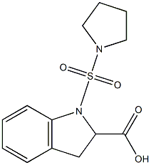 1-(pyrrolidine-1-sulfonyl)-2,3-dihydro-1H-indole-2-carboxylic acid