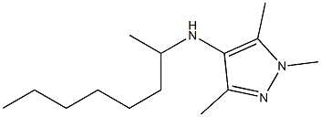 1,3,5-trimethyl-N-(octan-2-yl)-1H-pyrazol-4-amine|