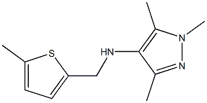 1,3,5-trimethyl-N-[(5-methylthiophen-2-yl)methyl]-1H-pyrazol-4-amine Structure