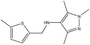 1,3,5-trimethyl-N-[(5-methylthiophen-2-yl)methyl]-1H-pyrazol-4-amine|