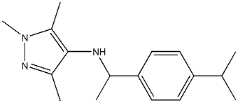 1,3,5-trimethyl-N-{1-[4-(propan-2-yl)phenyl]ethyl}-1H-pyrazol-4-amine|