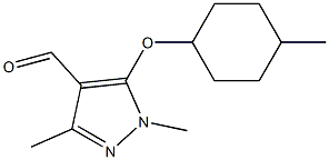 1,3-dimethyl-5-[(4-methylcyclohexyl)oxy]-1H-pyrazole-4-carbaldehyde