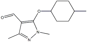  1,3-dimethyl-5-[(4-methylcyclohexyl)oxy]-1H-pyrazole-4-carbaldehyde