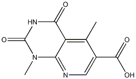 1,5-dimethyl-2,4-dioxo-1H,2H,3H,4H-pyrido[2,3-d]pyrimidine-6-carboxylic acid 化学構造式