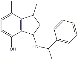 1,7-dimethyl-3-[(1-phenylethyl)amino]-2,3-dihydro-1H-inden-4-ol|